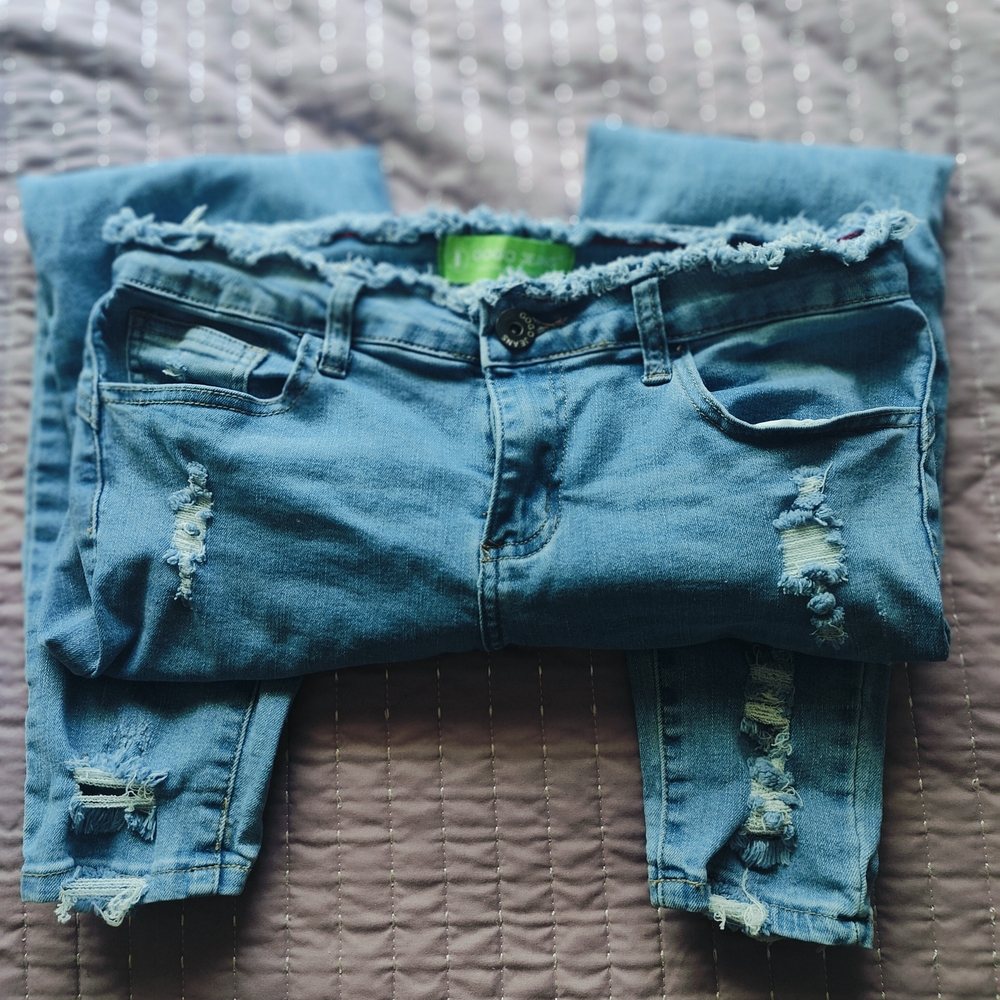 5 Pair Bundle Distressed Blue Jeans